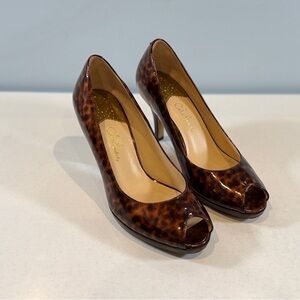 Cole Haan Leopard Print High Heel Pumps